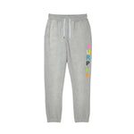 Purple Brand Mens Wordmark Drip Sweatpants P450-FHGW124 Grey