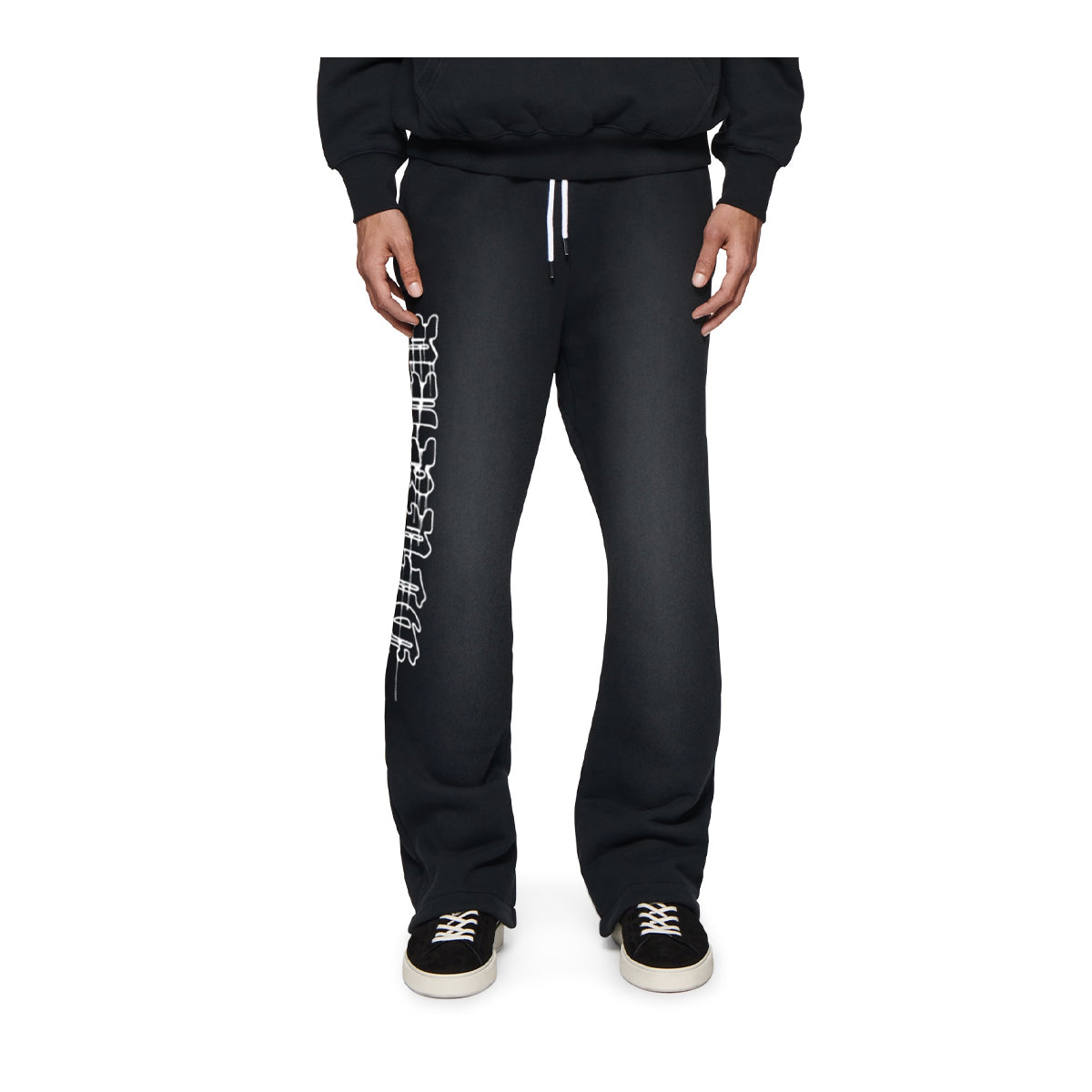 Purple Brand Mens Heavyweight Fleece Flared Sweatpants P459