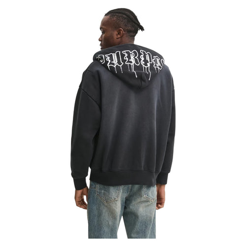 Purple Brand Mens HWT Fleece PO Hoodie P460-HBGW125 Grey
