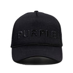 Purple Brand Unisex Purple Silicone Foam Trucker Hat P902-FTBK423 Black