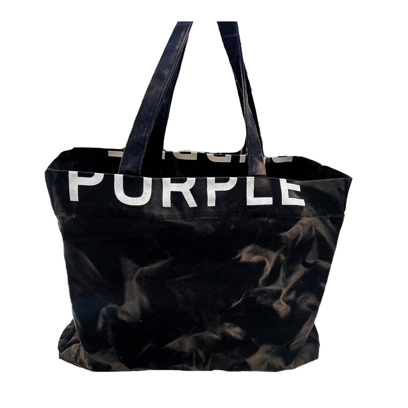 Purple Unisex Tote Bag P950-CTBB123 Black