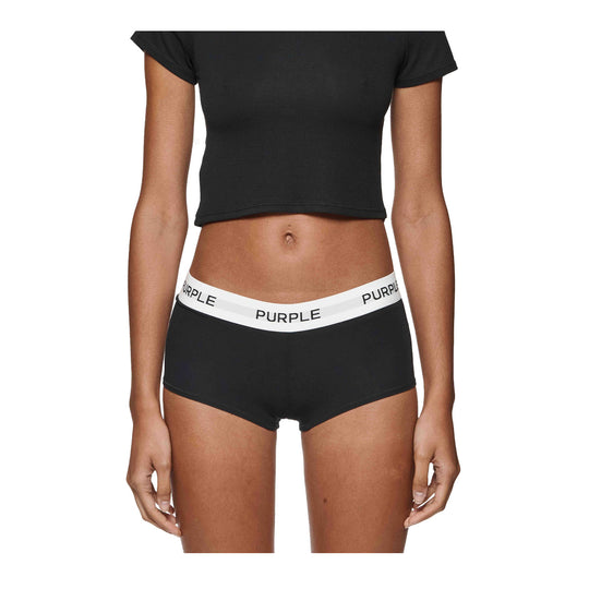 Purple Brand Womens Jersey Boy Short W8004-SJHB224 Black