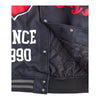 Reason Clothing Mens Chunky Varsity Jacket CKYER5-001-001 Black/Gray