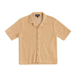 Reason Clothing Mens Textured Button Front Shirt HHE-010-200 Khaki