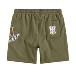 Reason Clothing Mens Scarface Racing Shorts SF-211-340 Green