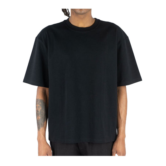 Rebel Minds Mens Solid Oversized Crew Neck T-Shirt 100-114-BK Black
