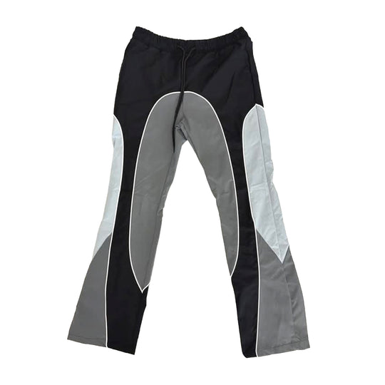 Rebel Minds Mens Ripstop Nylon Colorblock V2 Track Pants 1100-403-GY Grey