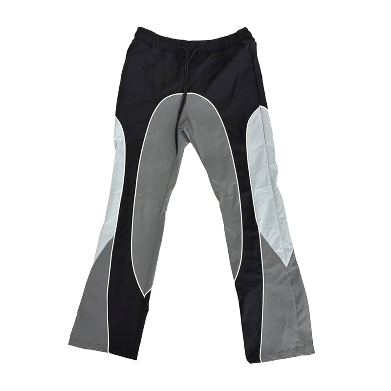 Rebel Minds Mens Ripstop Nylon Colorblock V2 Track Pants 1100-403-GY Grey