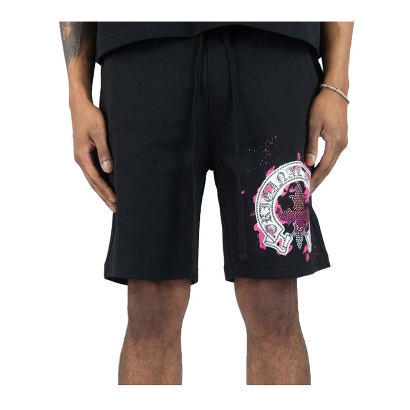 Rebel Minds Mens Original Saints Shorts 610-11963-BK Black