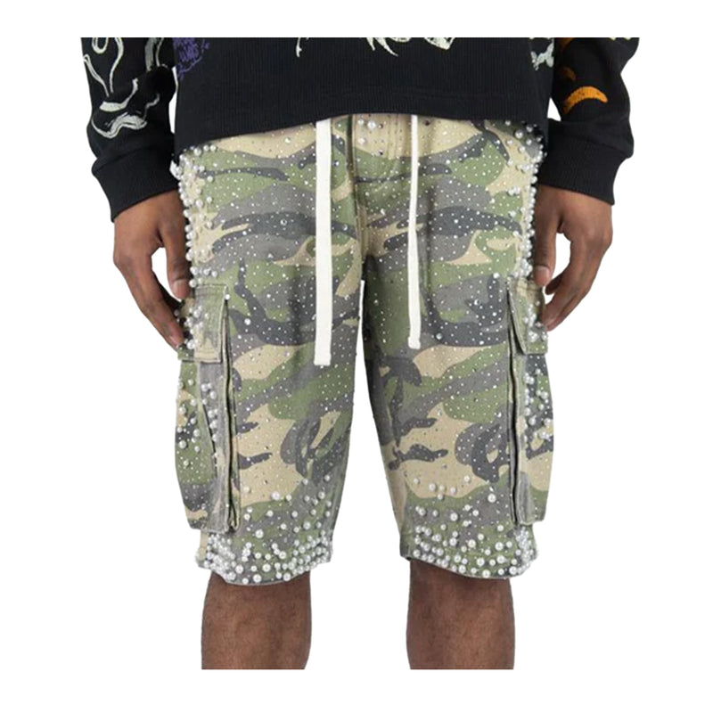 Rebel Minds Mens Frosty Denim Shorts 610-33930 Woodland