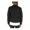 Rebel Minds Mens Diamond Denim Jacket 642-530 Jet Black