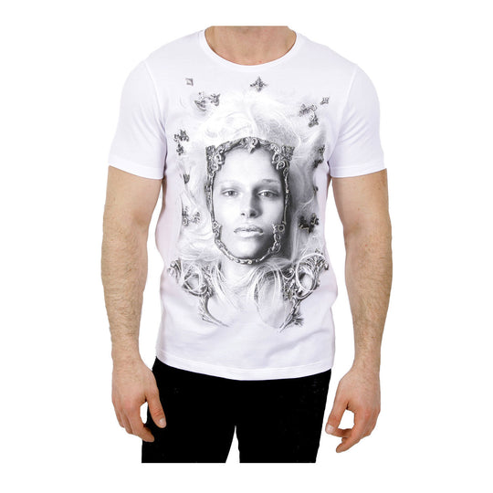 RH45 Mens Blanche Crew Neck T-Shirt LS04-I-White