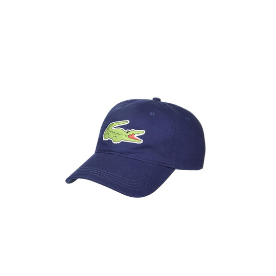 Lacoste Unisex Oversized Crocodile Strapback Hat RK4711-166 Navy Blue