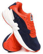 Fila Mens Mindblower Sneakers 1RM00374-064 Navy/Orange