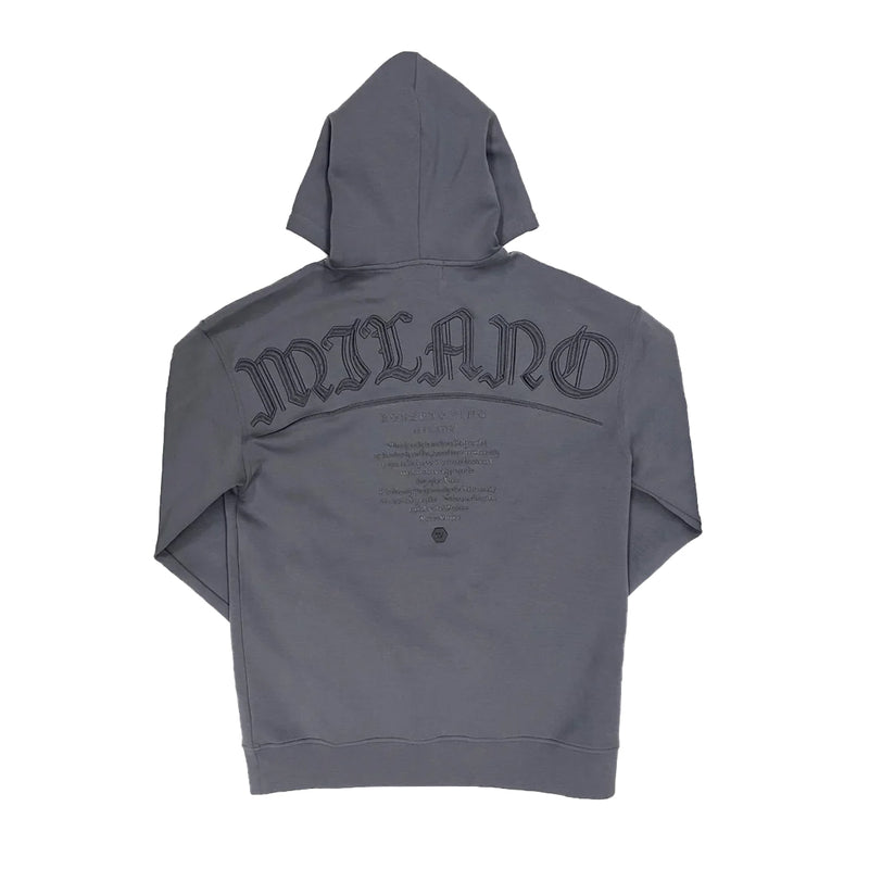 Roberto Vino Milano Mens Hoodie RVHO13 Charcoal