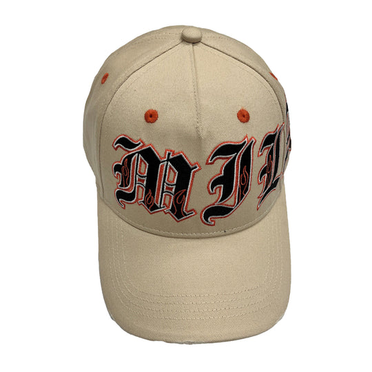 Roberto Vino Milano Unisex Flame Dad Hat RVCAP1FR Beige