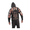 Roberto Vino Milano Mens Thunder Hoodie RVHO1-23 D.Grey/Apricot