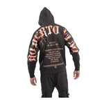 Roberto Vino Milano Mens Thunder Hoodie RVHO1-23 Black/Orange