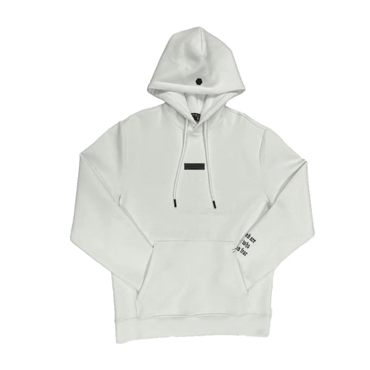 Roberto Vino Milano Mens Fake World Hoodie RVHO1724 White