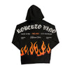 Roberto Vino Milano Mens Flame Hoodie RVHO3FR Black