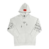 Roberto Vino Milano Mens Original Paint Hoodie RVHO924 White