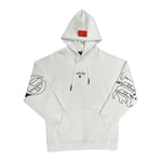 Roberto Vino Milano Mens Original Paint Hoodie RVHO924 White