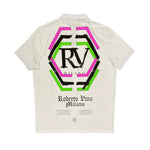 Roberto Vino Milano Mens Reflected Polo Shirt RVP12 White