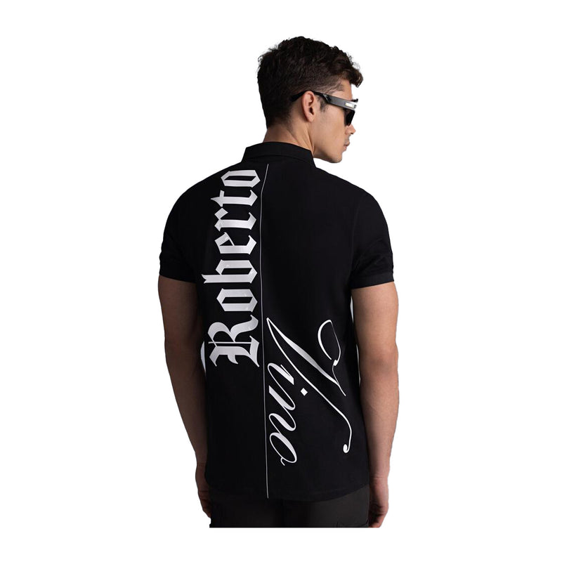 Roberto Vino Milano Mens Piazza Polo Shirt RVPUS01 Black