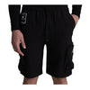 Roberto Vino Milano Mens  Cargo Shorts RVSGUS03 Black