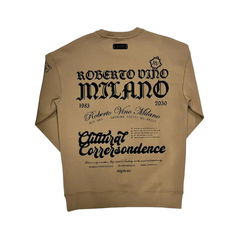 Roberto Vino Milano Mens Sant'Adrea 55 Sweater RVSW124 Mocha