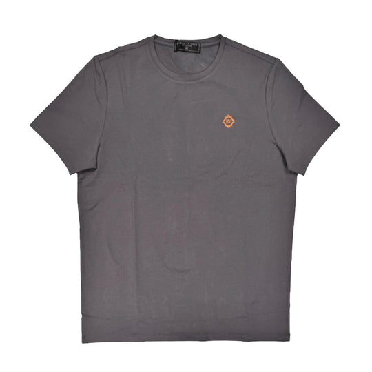 Roberto Vino Milano Mens Crew Neck T-Shirt RVT11-23 D.Grey/Apricot