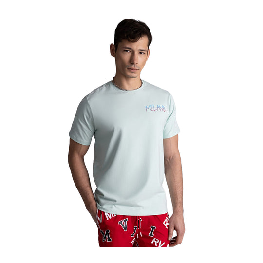 Roberto Vino Milano Mens Future Crew Neck T-Shirt RVTUS03 Sage