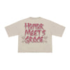 Roku Studio Mens Eternal Love Cropped Crew Neck T-Shirt RK1481657-TAU Taupe