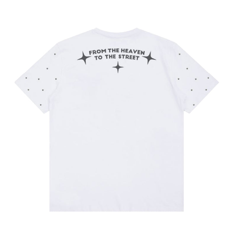 Roku Studio Mens From The Heaven To Street Crew Neck T-Shirt RK1481694-WHT White