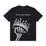 Roku Studio Mens King Vibes Crew Neck T-Shirt RK1481703-BLK Black