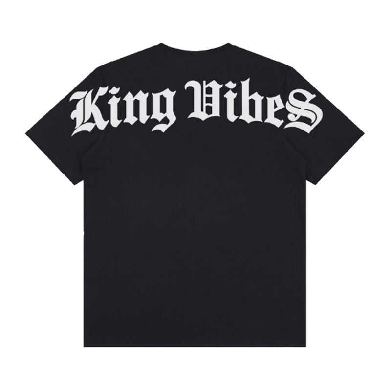 Roku Studio Mens King Vibes Crew Neck T-Shirt RK1481703-BLK Black