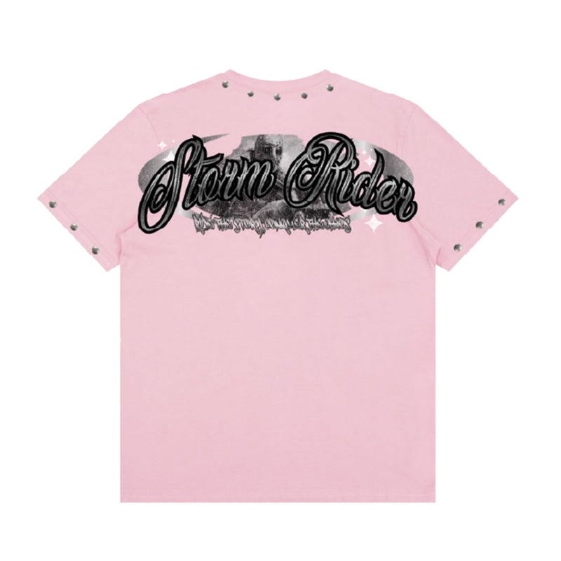 Roku Studio Mens Storm Rider Crew Neck T-Shirt RK1481707-PNK Pink