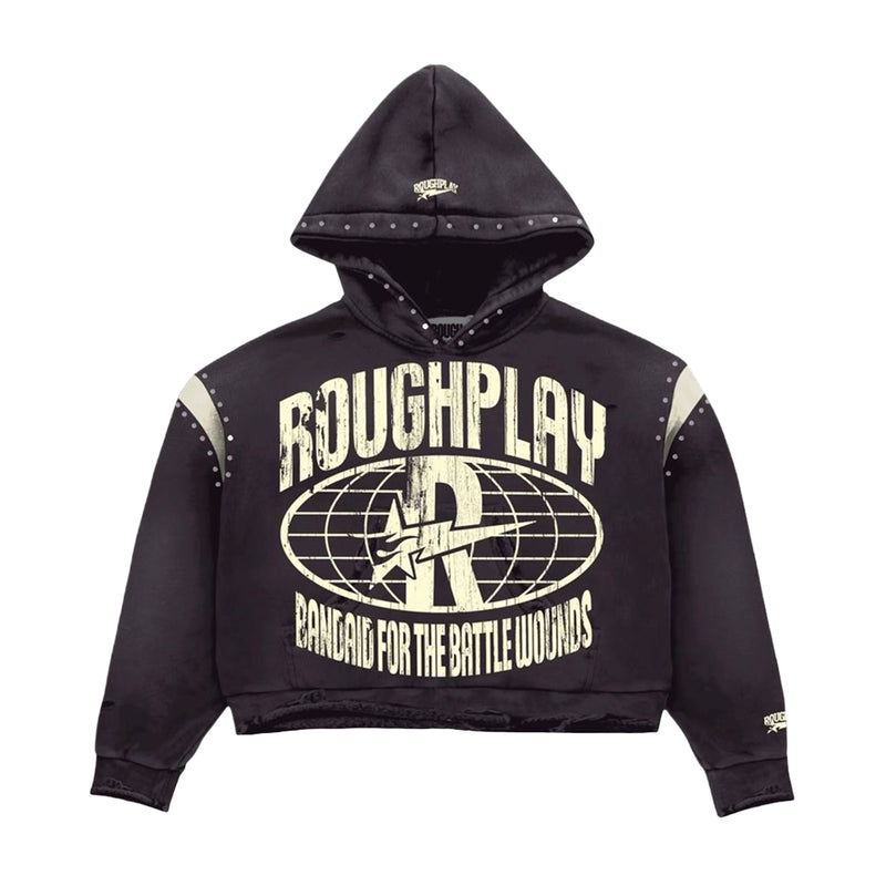 Rough Play Mens Pullover Hoodie Plum