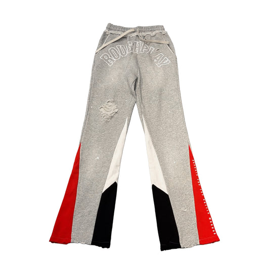 Rough Play Mens Sweatpants Grey/Red