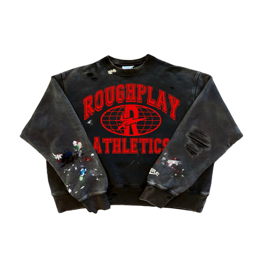 Rough Play Mens Sweatshirt Black/Red