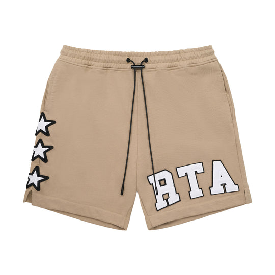 RTA Mens Clyde Shorts ME00K628-B1196NUCLG Nude Collegiate