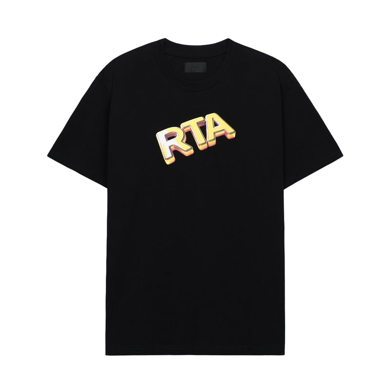 RTA Mens Colin Crew Neck T-Shirt MPVCK911-T1322BKCOL Black Cash Only