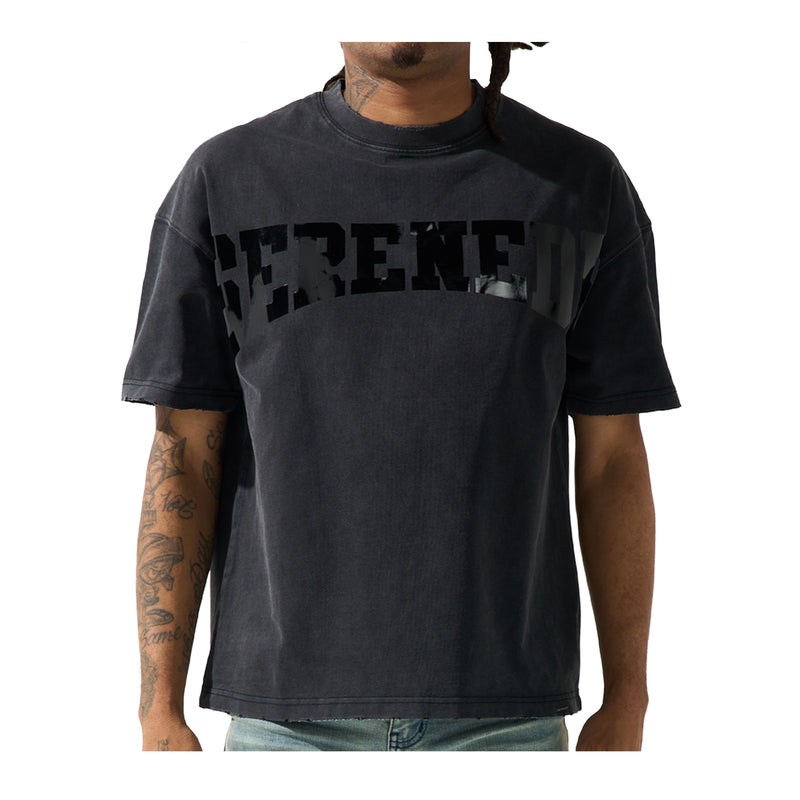 Serenede Mens Dynasty Crew Neck T-Shirt DYNBSTYTEE-BLK Black