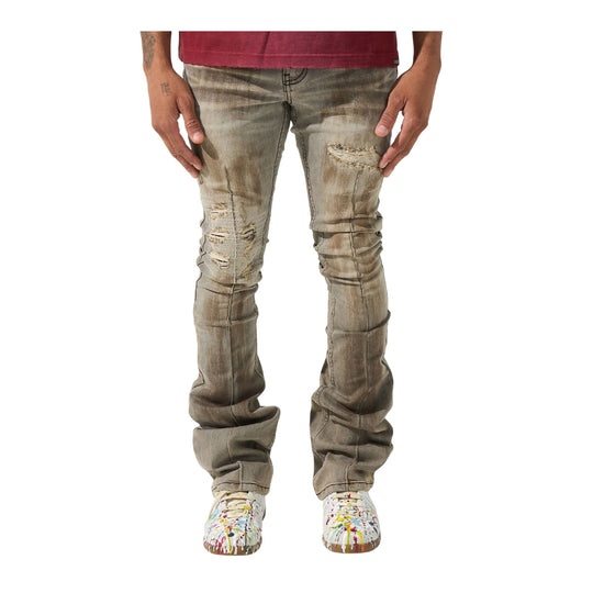 Serenede Mens Nanodust Stacked Jeans NANODST-GRYRST Greyrust