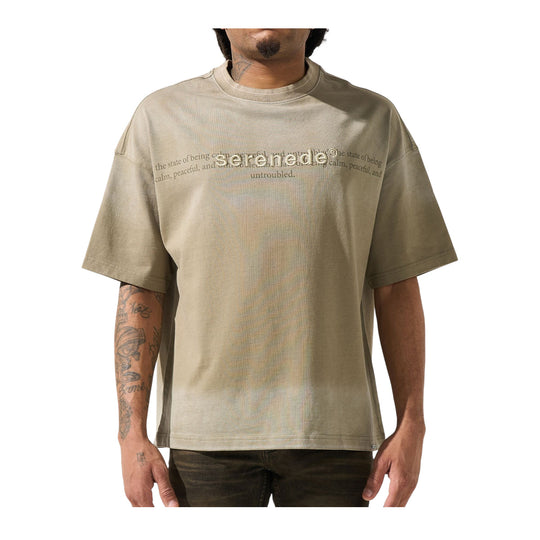 Serenede Mens Skyletter Crew Neck T-Shirt SKYFOG-FOG Fog