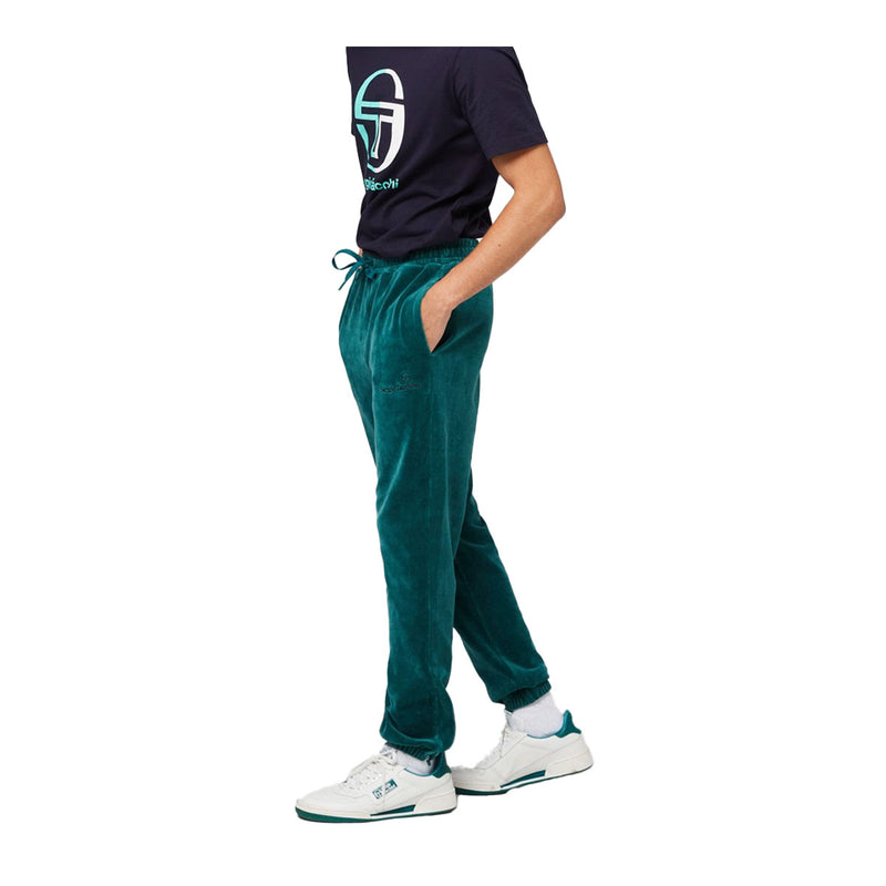 Sergio Tacchini Mens Scopeto Velour Sweatpants STF21M50199-730 Botanical