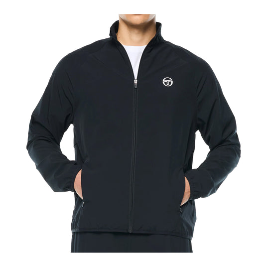 Sergio Tacchini Mens Affondo Track Jacket STF26M51678-598-BKBTY Black Beauty