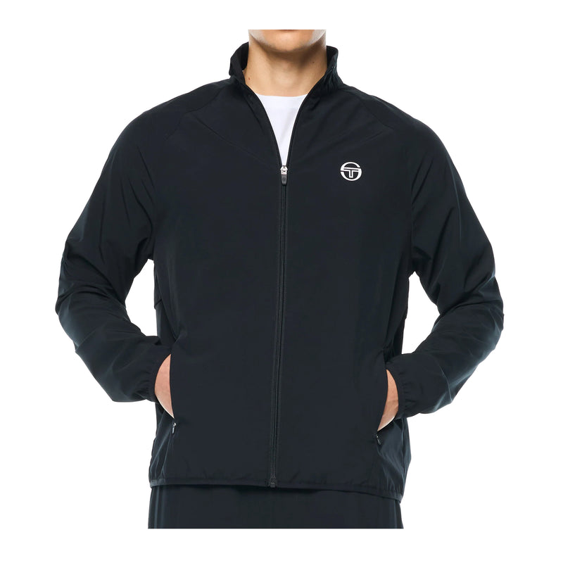 Sergio Tacchini Mens Affondo Track Jacket STF26M51678-598-BKBTY Black Beauty
