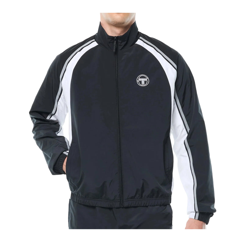 Sergio Tacchini Mens Fico Track Jacket STF26M51716-598-BKBTY Black Beauty