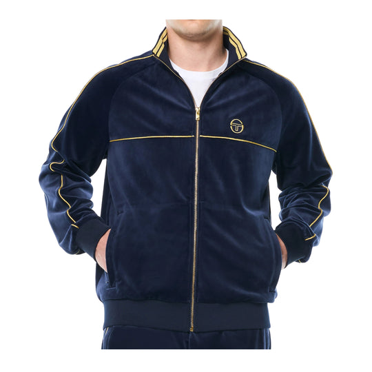 Sergio Tacchini Mens Lioni Track Jacket STF26M51726-225-MARIB Maritime Blue